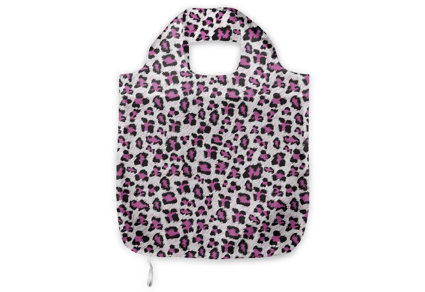 Abakuhaus Tragetasche Praktische Einkaufstaschen Umweltfreundliche Wiederverwendbare, Leopard-Druck Girly-Rosa-Schwarz von Abakuhaus