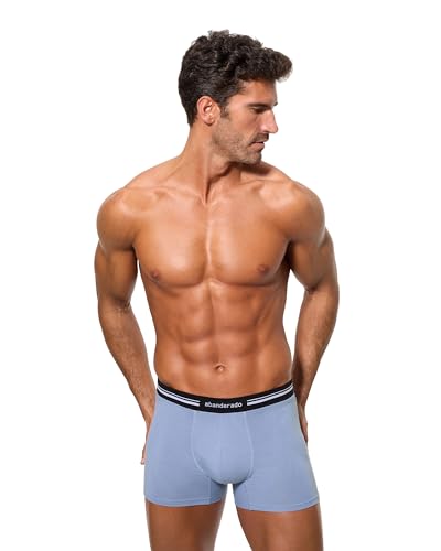 Abanderado Herren-Boxershorts aus elastischer Baumwolle mit extra weichem Bund A077I von Abanderado