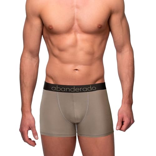 Abanderado Herren Sensitive Boxer-Shorts, Schwarz/Khaki, XL (2er Pack) von Abanderado