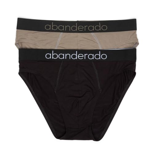 Abanderado Herren Sensitive Shorts, Schwarz/Khaki, XL (2er Pack) von Abanderado