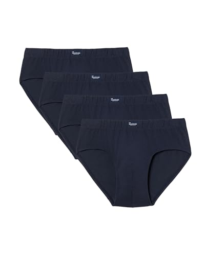 abanderado Herren Lote X4 Slip De Algodón Unterkleid, Blau (Marino 0m9), X-Large (Herstellergröße: 56) (4er Pack) von Abanderado