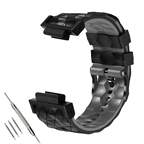 Abanen Silikon-Uhrenarmbänder, kompatibel mit Casio G-SHOCK DW-5600/8900, sportliches zweifarbiges Silikonarmband mit leichtem Kunststoffverbinder, wasserdichtes Armband für von Abanen