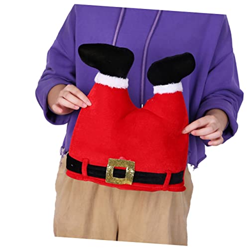 2 Stück Hut Cosplay-Kostüm Motorhaube Kostüme Erwachsenenkostüm Weihnachtsmannkostüm Weihnachtsgeschenk Hässlicher Pullover Partydekoration Weihnachtshose Haarschmuck von Abaodam