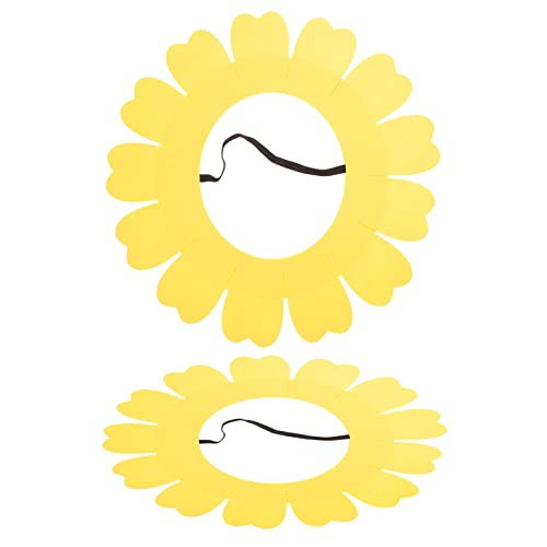 Abaodam 2st Sonnenblumenkopfbedeckung Lustiger Halloween- Hut Sonnenblumen-haarschmuck Gelbes Blumen-kopfschmuck-accessoire Halloween- Neuheitshut Gelbe Schmecken Kind Gefühlt von Abaodam