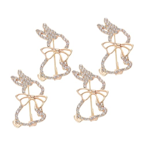 Abaodam 4stücke Metallkaninchen Broschen Für Damen Niedliches Tier Hochwertige Design-broschen Für Kleidung Taschen Und Schals Stilvolle Accessoires Für Jeden Anlass von Abaodam