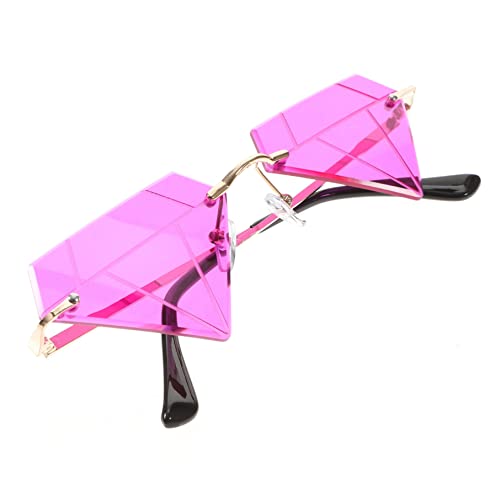 Abaodam 1paar Frameless Funky Sunglasses Für Partys Leichte Und Kreative Brille Mit Unregelmäßigen Gläsern Für Erwachsene Für Beach Und Disco-events von Abaodam