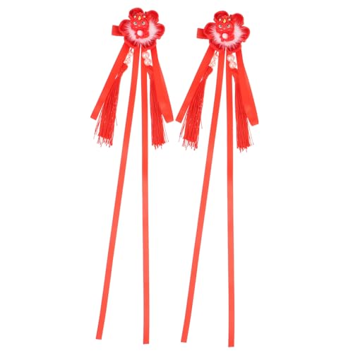 Abaodam Haarspangen Zum Chinesischen Neujahr – Haarnadel Mit Quaste Und Drachendekor Für Damen von Abaodam