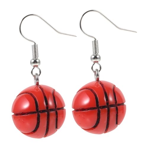 Abaodam Basketball Ohrringe für Damen Sport Ohrschmuck Leichtem Harz Kreative Hängeohrringe mit Buntem Design für Teenager und Sportliebhaber von Abaodam
