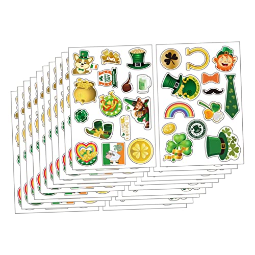 Abaodam 1 Satz 40st Weihnachtsmann-geschenkaufkleber Verschiedene Aufkleber Gesichtsaufkleber Aufkleber Für Gesicht Papier Green von Abaodam