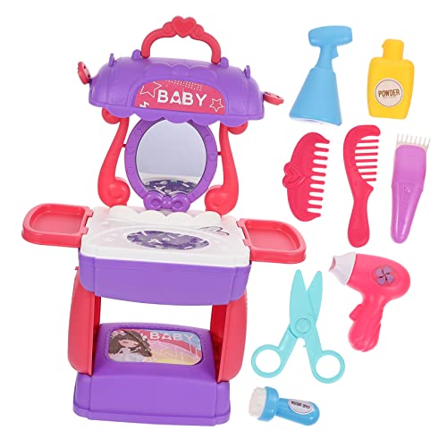 Abaodam 1 Satz Friseur-simulationstool Friseurspielzeug Vorgeben Lernspielzeug Für Haarstyling- Für Für Mädchen Bausatz Kinderspielzeug Plastik von Abaodam