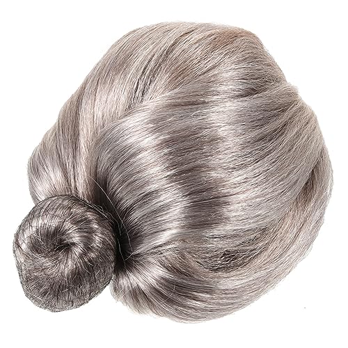 Abaodam Cosplay Satz Perücke für Alte Damen Kostümzubehör mit Brille und Perlenkette Kostüm für Karneval Halloween Themenpartys von Abaodam