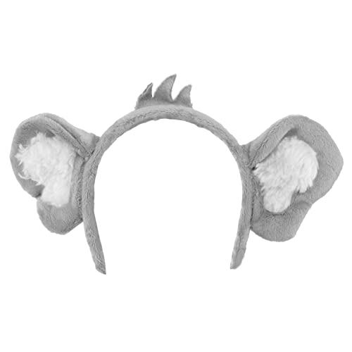 Abaodam 1 Stück Koala-Stirnband koala ohren haarreif tierhaarreifen haircharm Koala-Kostüm Koalaohren Kostüm Haarband kreative Haarspange Kopfbedeckung mit Koala-Ohren Polyester Light Grey von Abaodam