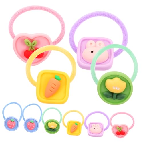 Abaodam 10 Stück Elastische Haargummis Haarband Seidenhaar Damen Mädchen Charms Haarspangen Haarbänder Haarnadel Kleinkind Mädchen Haar Accessoires Blonde Haargummis von Abaodam