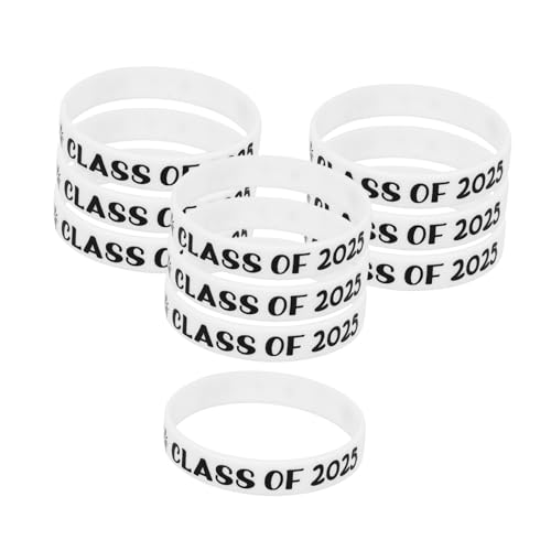 Abaodam 10 Stück Silikonarmbänder Klasse von Flexible Handgelenkarmbänder für Abschlussfeiern Kreative Mitgebsel für Graduierungspartys Langlebige und Armbänder von Abaodam