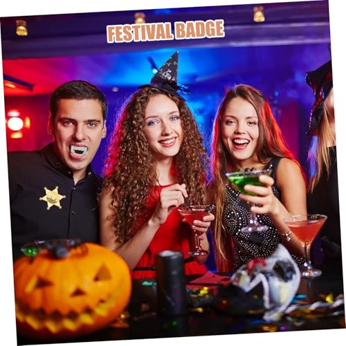 Abaodam 10 Stück Teiliges Kleine Broschen Kunststoff Wiederverwendbare Stabile Cosplay Kostüm Accessoires für Karneval Party Fasching und Rollenspiele von Abaodam