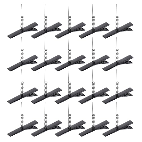 Abaodam 100 Stück Metall-Entenschnabel-Clips Mit Feder-Alligator-Haarclips Für Frauen Zum Haarstyling Diy-Accessoires von Abaodam