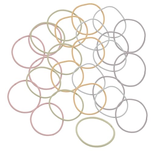 Abaodam 100pcs dünne Nahtlose Haarbänder für Frauen Frauen Frauen bequeme und elastische Haarbänder Basis und Mode Pferdeschwanzhalter Haarseile von Abaodam