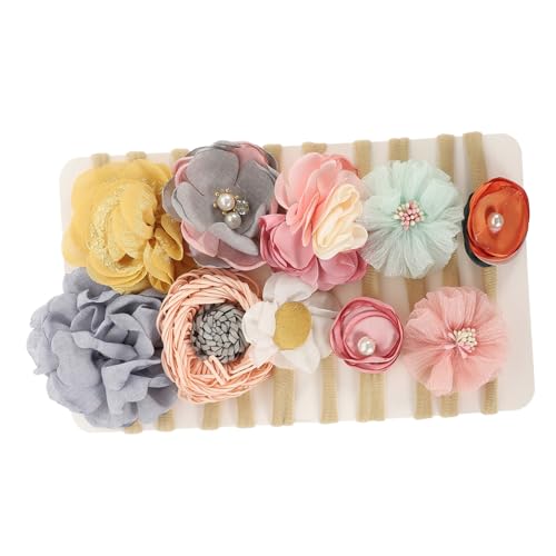 Abaodam 10St kinder haarschmuck baby stirnband Baby Haarschmuck Set Blumenstirnband Blumenkrone für ein kleines Mädchen die Blumen einstellen Zubehör Kopfbedeckung Kleinkind Stoff von Abaodam