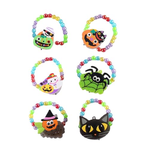 Abaodam 12 Stk Halloween-Armband Leuchtendes Armband Leuchtarmband für Kinder led ligts led-light Geschenke uhrenarmbänder blinkendes Armband leuchtende Handgelenkkette scheinen Spielzeug von Abaodam