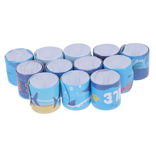 Abaodam 12stücke Schlagarmband Stil Cartoon Snap Armbänder Junge Mädchen Partygeschenk Handgelenkarmband Spielzeug Für Kleinkinder von Abaodam
