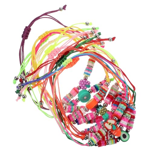 Abaodam 12 bunte Obstperlen-Armbänder, ästhetisch für weiches Design, Sommer, Strand, Schmuck für Jungen von Abaodam