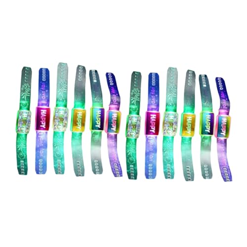 Abaodam 12St Armband Spielzeug im Dunkeln leuchtende Armbänder LED-Armband Barzubehör Weinbar-Zubehör leuchtende Armbänder für Konzerte leuchtende Armbänder für Partys Silvester Requisiten von Abaodam