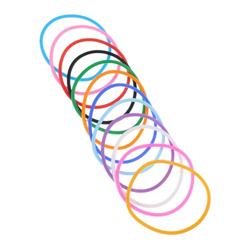 Abaodam 12stücke Bunte Silikonarmbänder Für Damen Bonbonfarbene Unisex-armbänder Vielseitige Accessoires Für Events Und Partys Hautfreundliches Armband von Abaodam