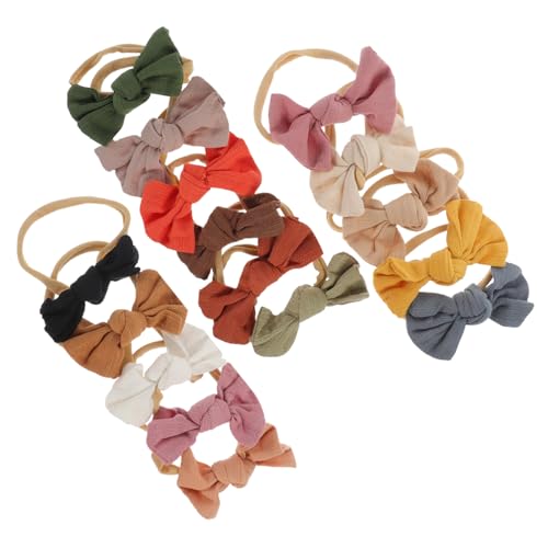 Abaodam 16St Schleife Stirnband Haarbänder für Mädchen Haarschmuck Haargummi Haarband kleine scrunchies bänder für haare Haarhalter Krawatte Pferdeschwanz Haarring Kopfbedeckung Fräulein von Abaodam