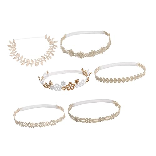 Abaodam 18 Stk Spitzenstirnband für Kinder stirnbänder kinder haarschmuck Mädchen Haarschmuck Spitzenstirnbänder für Babys goldene Haaraccessoires Haargummis Mädchen Stirnband von Abaodam