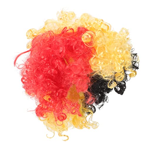 Abaodam Kunsthaar Clownperücke Verschleißfest Für Karneval Party Halloween Bühnenauftritte Mit Länderflaggenmotiv Atmungsaktiv Waschbar von Abaodam
