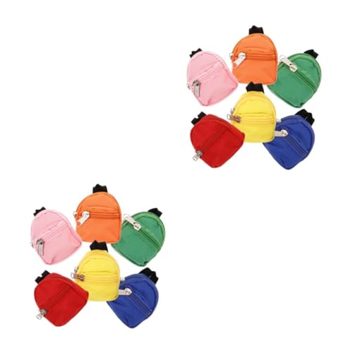 Abaodam 2stücke Teiliges Mini Puppenrucksäcke Bunte Zipper Rücksäcke Für Puppen Accessoires Für Rollenspiele Und Puppenhäuser Für Mädchen Ab Jahren von Abaodam