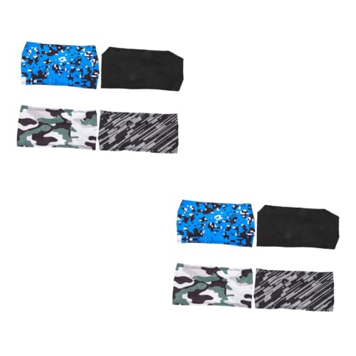 Abaodam 2 Sätze Sport Stirnbänder Für Herren Teiliges Elastische Und Atmungsaktive Fitness Haarbänder Für Basketball Jogging Und Andere Sportarten Camouflage 4 Stücke * 2 von Abaodam