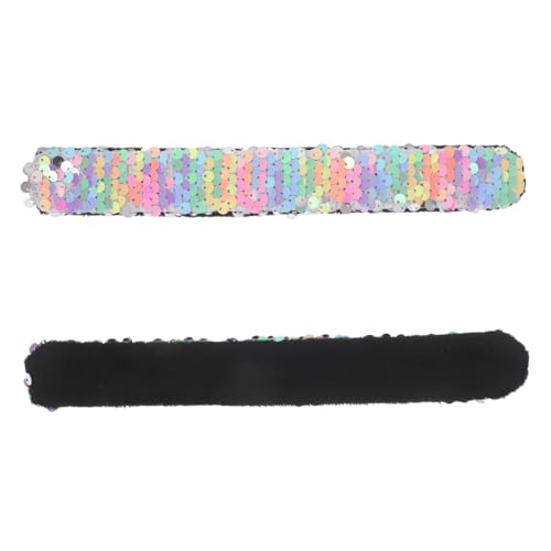 Abaodam 2 Stück Glitzer Schnapparmbänder für Regenbogen Silikonarmbänder für Ostern Halloween und Geburtstagsfeiern als Mitgebsel oder Klassenpreise von Abaodam