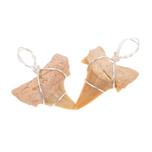 Abaodam 2 Stück Haifischzahn Anhänger Handgefertigter Surfer Schmuck Langlebiger Leichter Anhänger für Halskette Herren Outdoor Deko Charms für DIY Schmuck von Abaodam