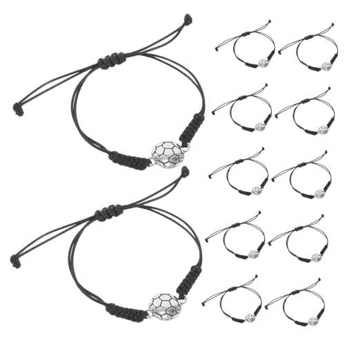 Abaodam 20 Stück Handgefertigte Sportarmbänder Verstellbare Fußball Teamarmbänder Geflochtenem Material für für Athleten und Unterstützer Abaodam 20 Stück Handgefertigte Sportarmbänder Verstellbare Fußball Teamarmbänder Geflochtenem Material für für Athleten und Unterstützer von Abaodam