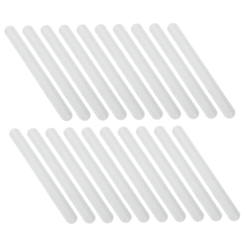 Abaodam 20 Stück Weiße DIY Silikon Snap Armbänder für Blanke Weiche Slap Wristbands für Geburtstagsfeiern Schulbasteleien Halloween Weihnachts-partygeschenke von Abaodam