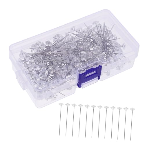 Abaodam 200stücke Stecknadeln Für Blumensträuße Stickerei Und Basteln Gerade Pins Mit Schöner Kopfform Für Hochzeitsblumen Und Näharbeiten Abaodam 200stücke Stecknadeln Für Blumensträuße Stickerei Und Basteln Gerade Pins Mit Schöner Kopfform Für Hochzeitsblumen Und Näharbeiten von Abaodam