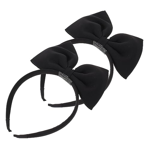 Abaodam 2St Schleife Stirnband rotes Bandana-Stirnband kinder haarband Haarbänder Tiara Party-Haar-Accessoire entzückender Kopfschmuck Cosplay Kopfbedeckung Ausgabekarte schmücken Damen von Abaodam