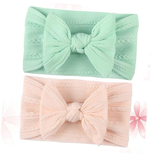 Abaodam 2stücke Stirnband Mit Schleife Aus Nylon Kopfbedeckung Für Kleinkinder Haarschmuck Stirnband Kopfschmuck Für Junge Mädchen Praktisches Haar-accessoire Für Junge Mädchen von Abaodam