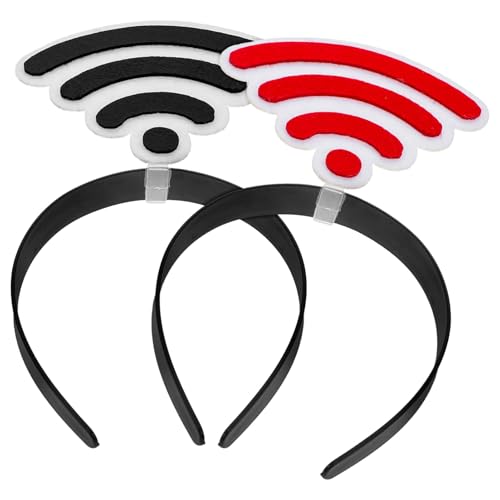 Abaodam 2stücke Wlan Stirnband Stirnbänder Für Valentinstag Partyzubehör Neuartiger Haarreifen Für Photo Booth Requisiten Halloween Party Bevorzugung von Abaodam