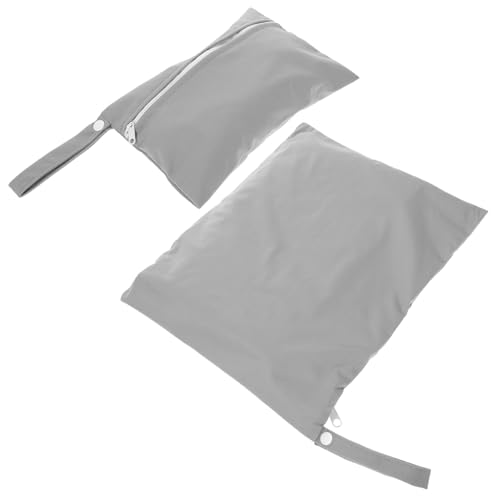 Abaodam 2stücke wasserdichte Wiederverwendbare Wickeltasche Mit Zwei Reißverschlusstaschen Als Aufbewahrungstasche Für Strand Zum Sortieren Nasser Und Trockener Kleidung von Abaodam