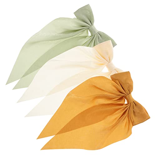 Abaodam 3stücke Große Haarschleife Schleifen-design Haarschmuck Für Frauen Und Mädchen Haarschleifen-clips Glänzend Und Dekorativ Für Hochzeiten Geburtstage Und Partys Hochwertiges von Abaodam