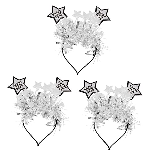 Abaodam 3 Stk Frohes Neues Stirnband Partybevorzugung Für Das Neue Jahr Silvester Stirnbänder 2022 Silvester Haare Neujahr Kopfschmuck 2022 Haarschmuck Plastik Latte-kunst Weihnachten von Abaodam