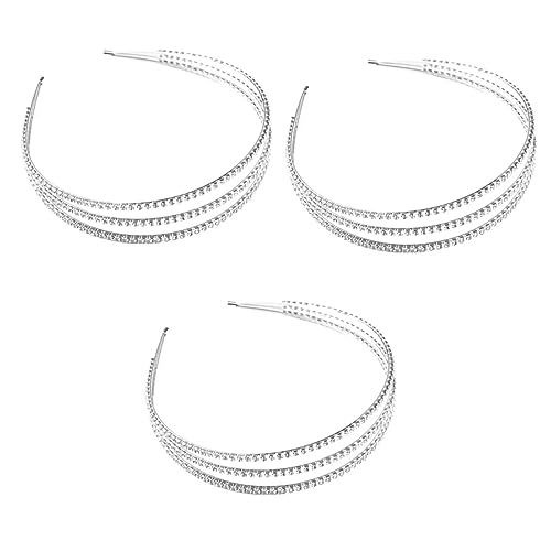 Abaodam 3 Stk Strass-stirnband Schmuck Feder Braut von Abaodam