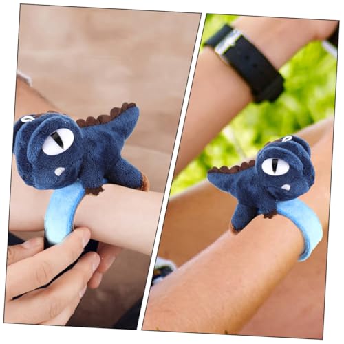 Abaodam 3stücke Dino Armband Aus Plüschmaterial Gestopft Mit Dinosaurier-design Party-armbänder Für Junge Mädchen Halloween-geschenke Geburtstagsgeschenke Tier-schlagarmbänder von Abaodam