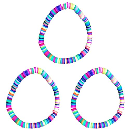 Abaodam 3-teiliges Einzigartiges Armband-set Für Paare Im Polymer-ton-stil Handseil-charms Für Mädchen Personalisierter Schmuck Leuchtende Farben von Abaodam