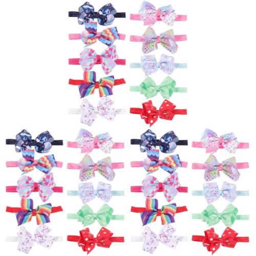Abaodam 30 Stk Haarschleife haarschmuck Krawatte Kopfbedeckung Zubehör Stirnband Kind Gewindeband von Abaodam
