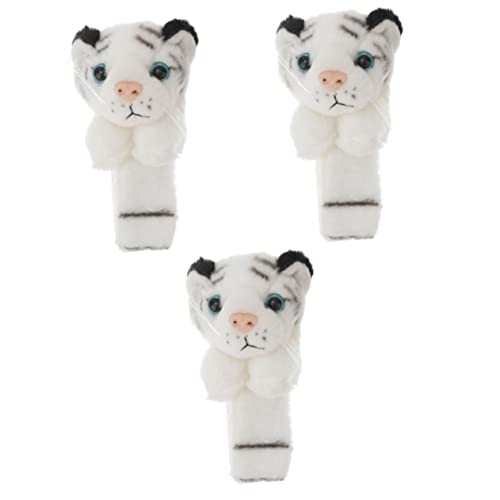 Abaodam 3St Schlagarmband fun toys for Lustiges Spielzeug für Kinder Freundschaftsarmbänder Schnapparmband Partybevorzugung kinderarmbänder Leopard Tier PP-Baumwolle Weiß von Abaodam