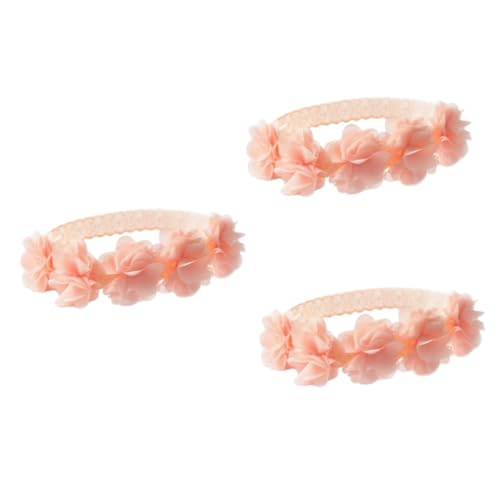 Abaodam Haarschmuck Für Babys 3St haarschmuck Tiara Haarbänder Baby-Stirnband Baby-Kopfbedeckung Koreanische Version Schleife Kind Rosa Kopfbedeckung Für Babymädchen von Abaodam