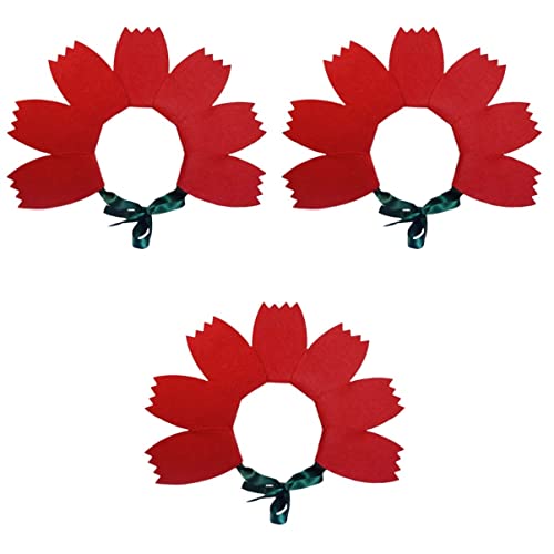 Abaodam 3st Kopfschmuck Aus Sonnenblumen Kleines Mädchen Stirnband Blumenstirnbänder Für Mädchen Blumenkranz Für Kinder Haarreifen Boho-blumenkrone Fräulein Niedlich Vlies Hawaii von Abaodam